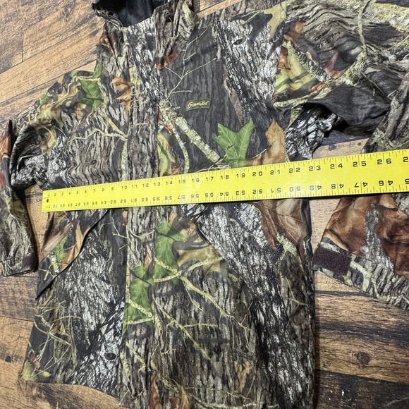 Gamehide Hush Hide Mossy Oak Camouflage Hunting Zip Up Jacket Men's Size Medium - Picture 3 of 14